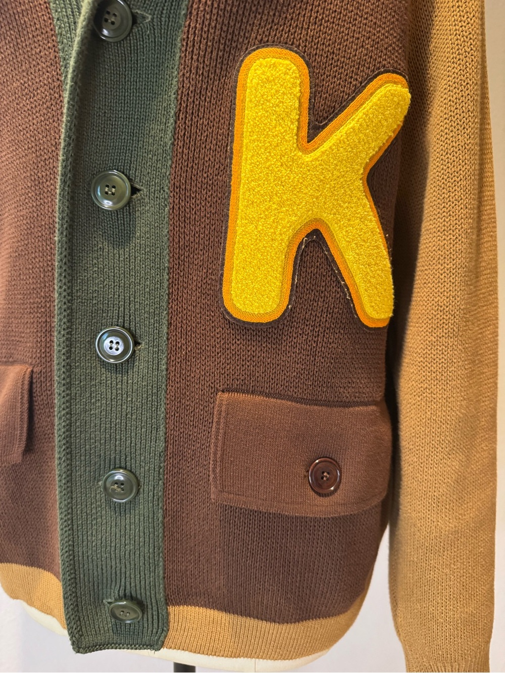 Kenzo Colour-Block Cotton Cardigan - Picture 5 of 11